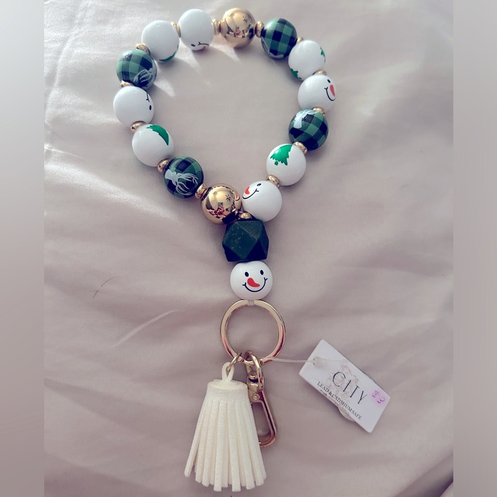 Christmas Wristlet key chain